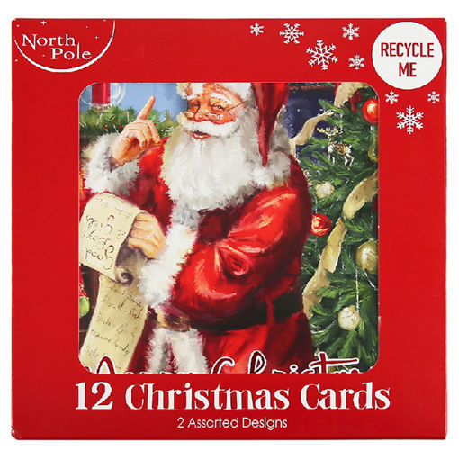 Picture of CHRISTMAS CARDS 12 PACK 14X14CM